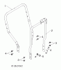 Jonsered ST 2106 (96191002008) - Snow Thrower (2012-06) Ersatzteile HANDLE #3