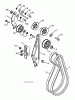 Jonsered ST 2106 (96191002009) - Snow Thrower (2012-05) Ersatzteile CHASSIS ENGINE PULLEYS #1