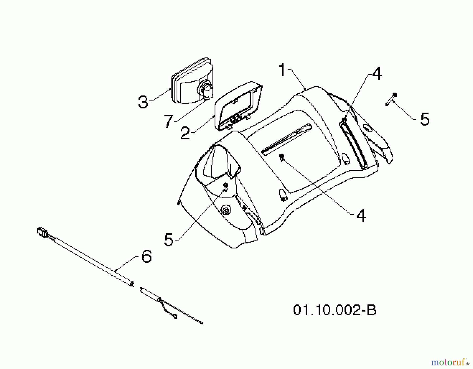  Jonsered Schneefräsen ST 2106 (96191002009) - Jonsered Snow Thrower (2012-05) HANDLE #3