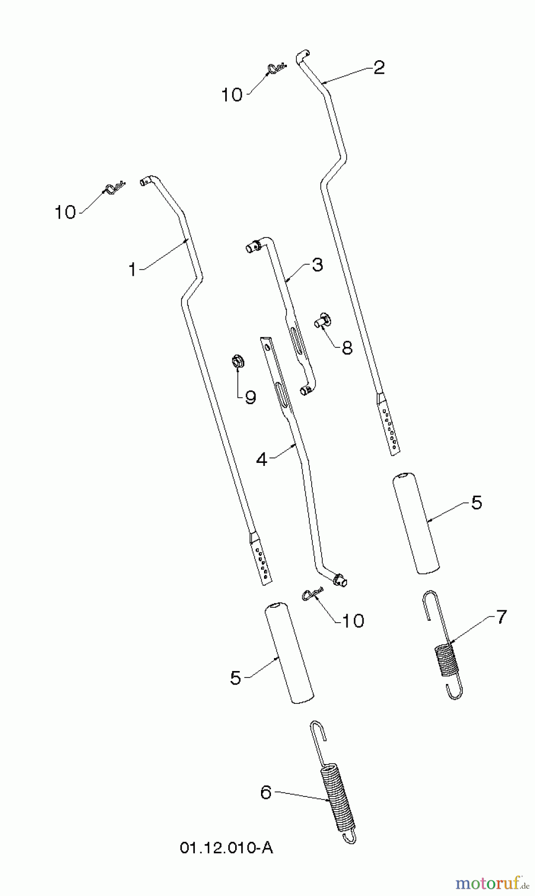 Jonsered Schneefräsen ST 2106 (96191002011) - Jonsered Snow Thrower (2012-11) HANDLE #6