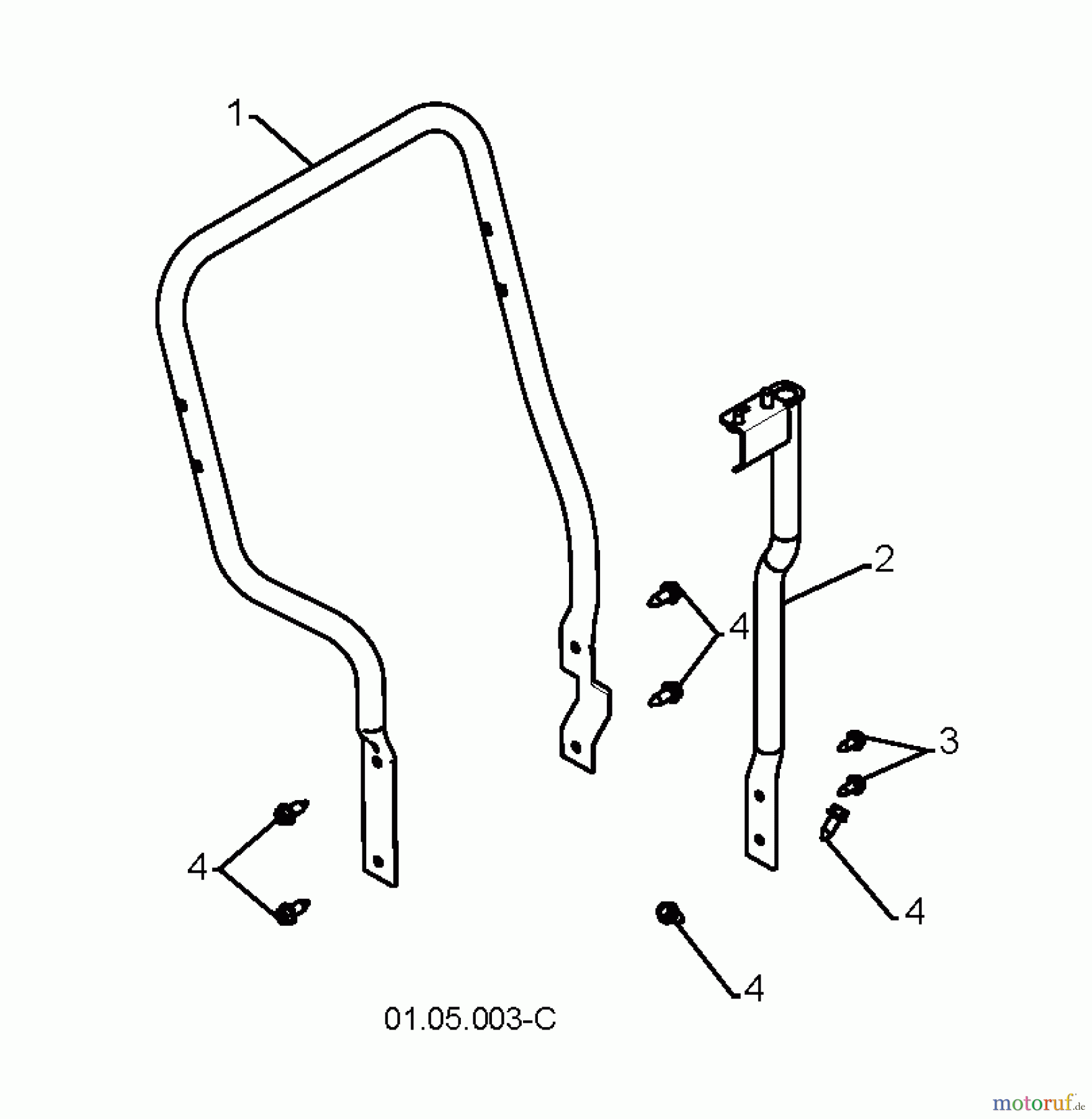 Jonsered Schneefräsen ST 2109 E (96191002107) - Jonsered Snow Thrower (2009-08) HANDLE #1