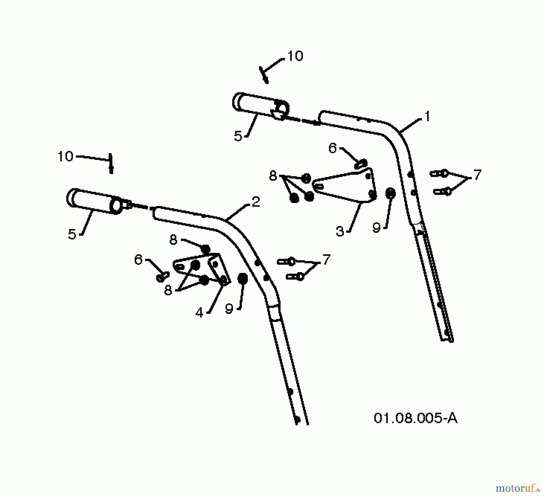 Jonsered Schneefräsen ST 2109 E (96191004001) - Jonsered Snow Thrower (2010-08) HANDLE #4