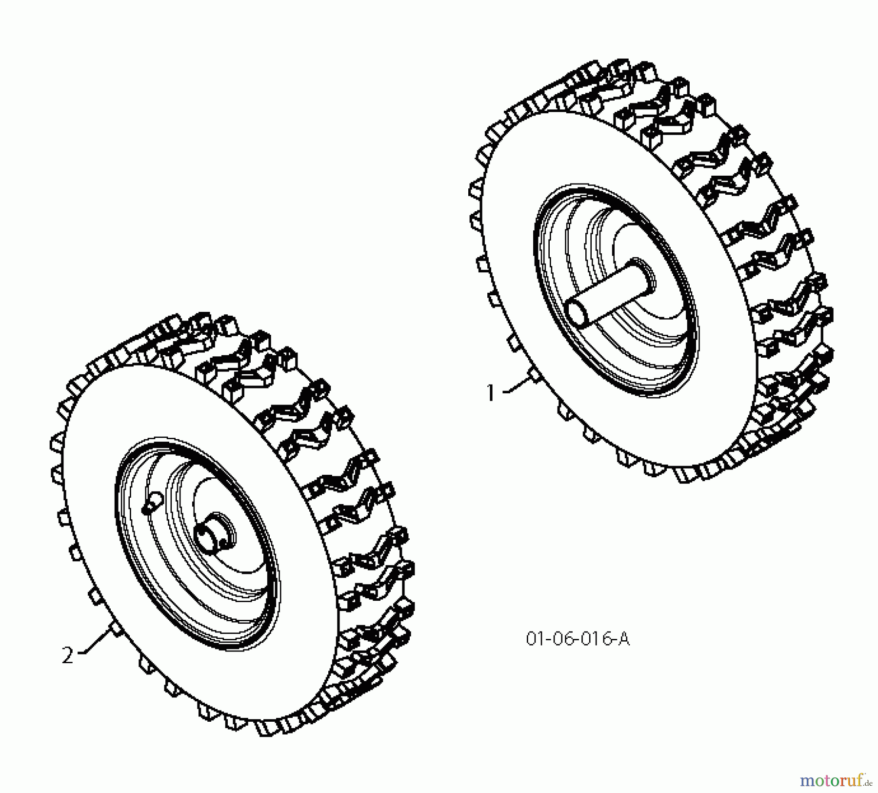 Jonsered Schneefräsen ST 2109 E (96191004001) - Jonsered Snow Thrower (2010-08) WHEELS TIRES #2