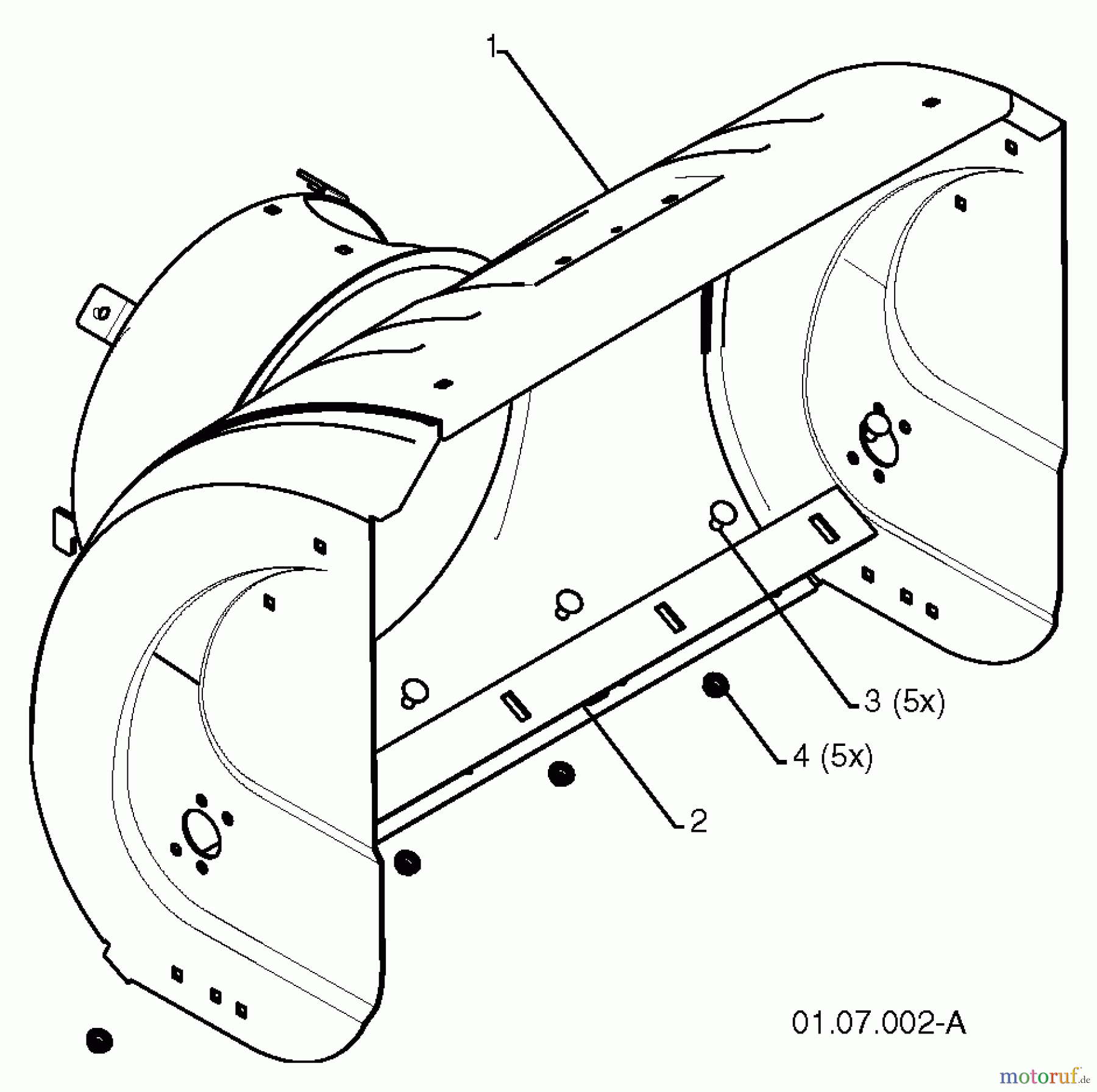 Jonsered Schneefräsen ST 2109 E (96191004002) - Jonsered Snow Thrower (2011-05) AUGER HOUSING IMPELLER #6