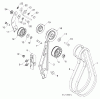 Jonsered ST 2109 E (96191004003) - Snow Thrower (2011-07) Ersatzteile CHASSIS ENGINE PULLEYS #3