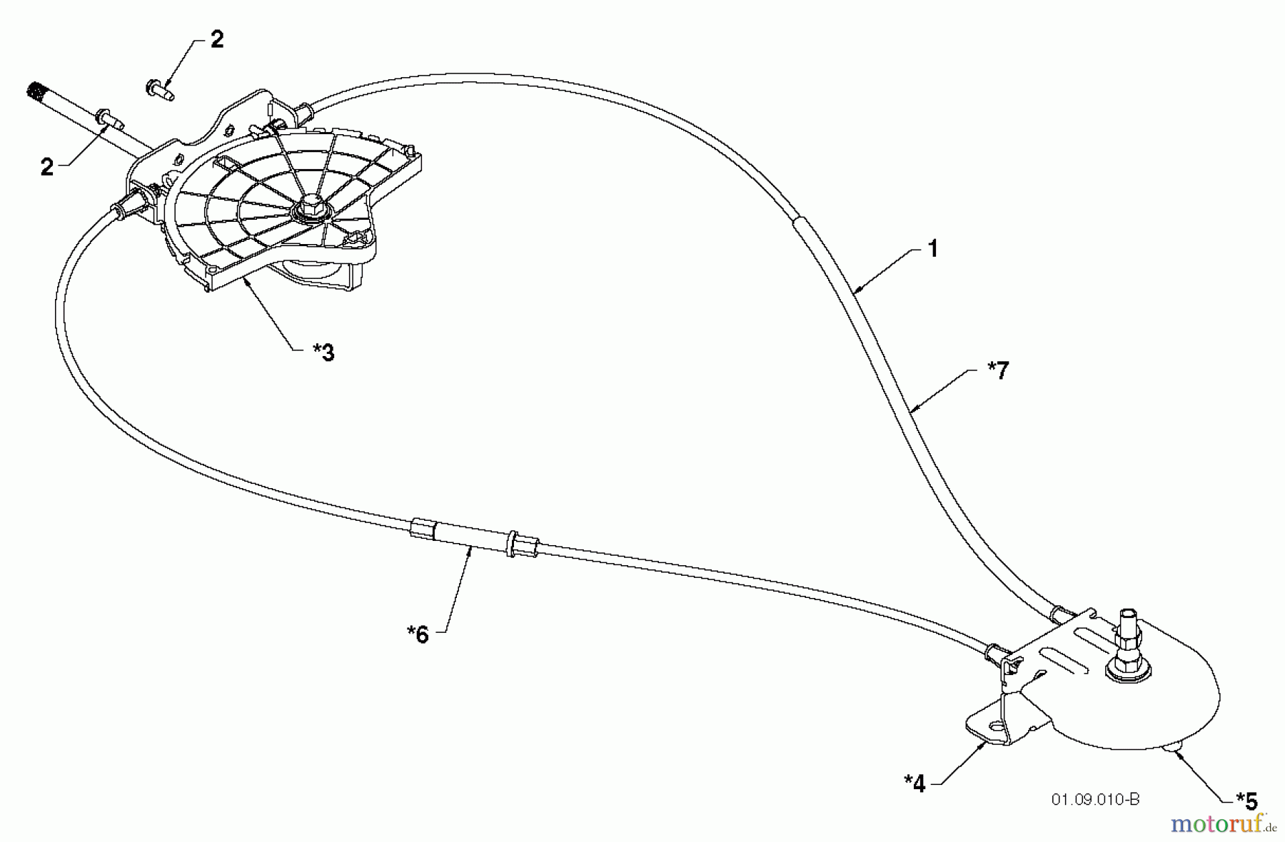 Jonsered Schneefräsen ST 2109 E (96191004003) - Jonsered Snow Thrower (2011-07) CONTROL PANEL DISCHARGE CHUTE #1