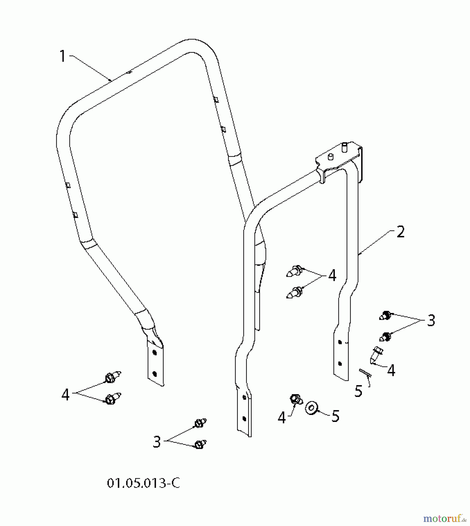 Jonsered Schneefräsen ST 2109 E (96191004005) - Jonsered Snow Thrower (2012-06) HANDLE #6