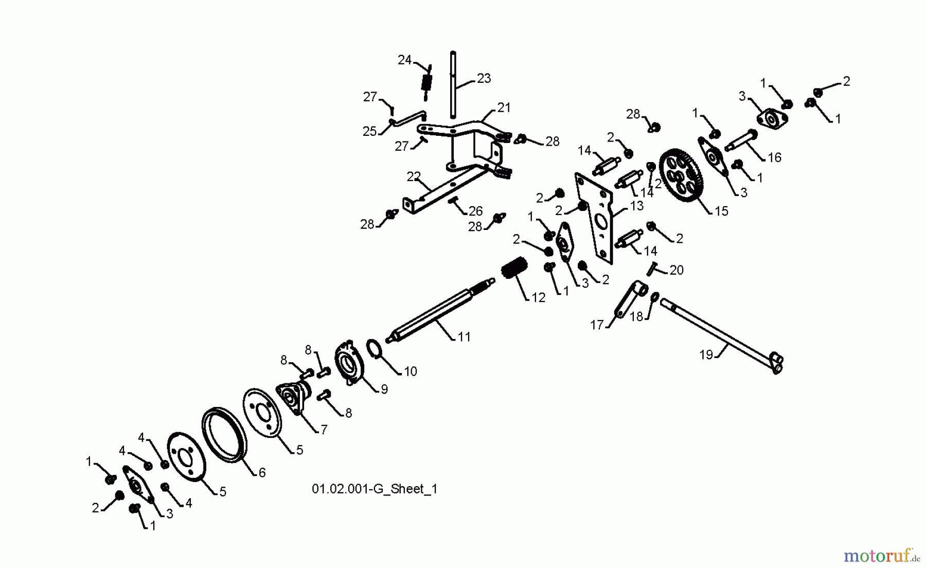 Jonsered Schneefräsen ST 2111 E (96191002204) - Jonsered Snow Thrower (2008-09) DRIVE #2