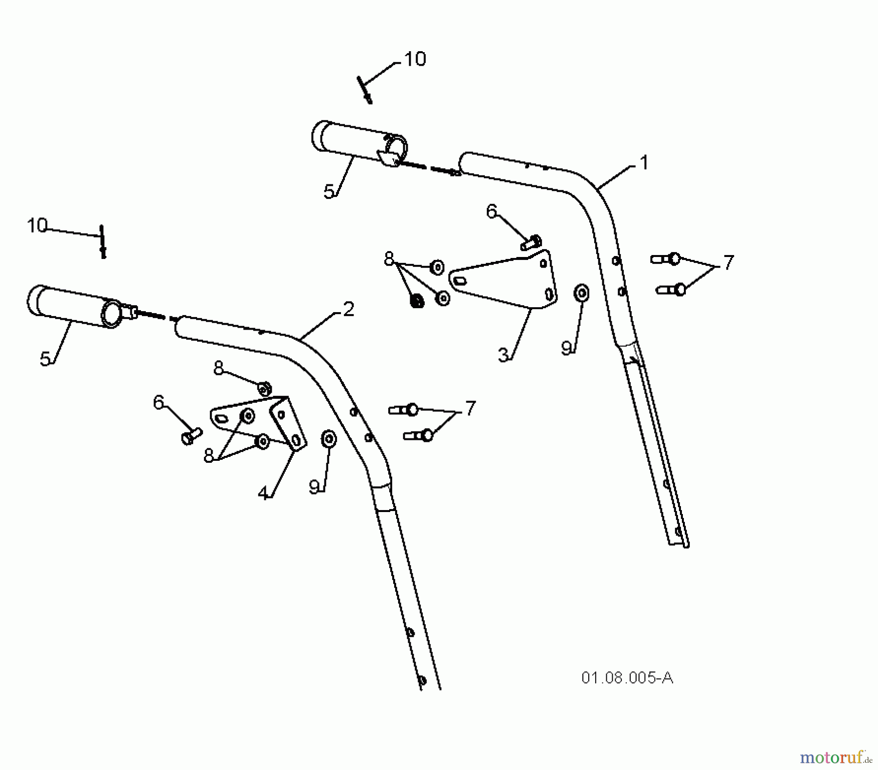 Jonsered Schneefräsen ST 2111 E (96191002204) - Jonsered Snow Thrower (2008-09) HANDLE #3