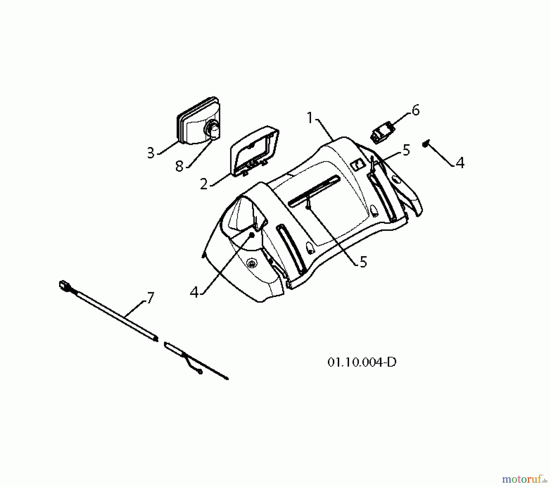  Jonsered Schneefräsen ST 2111 E (96191004106) - Jonsered Snow Thrower (2012-08) HANDLE CONTROLS B