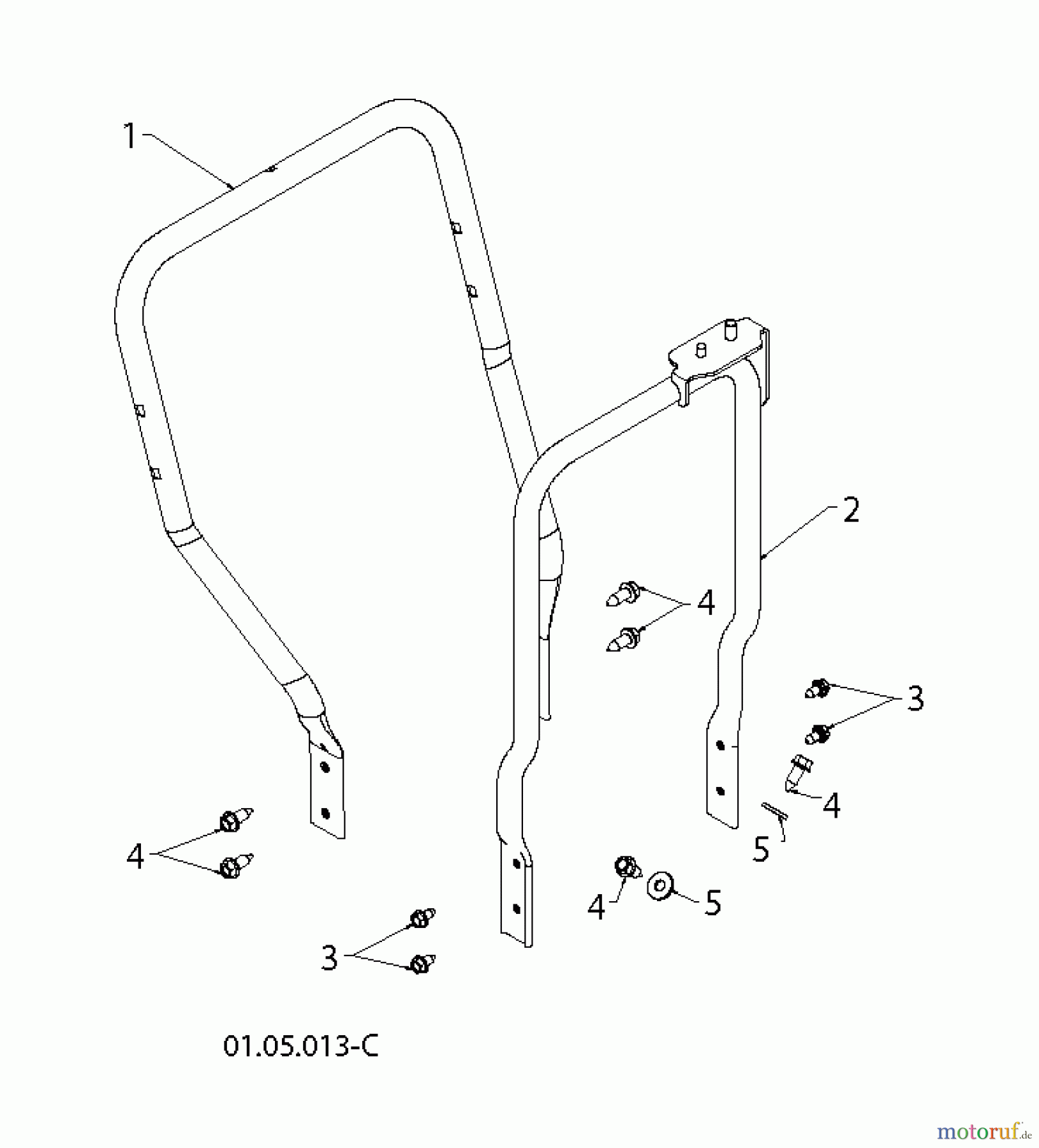 Jonsered Schneefräsen ST 2111 E (96191004106) - Jonsered Snow Thrower (2012-08) HANDLE CONTROLS E