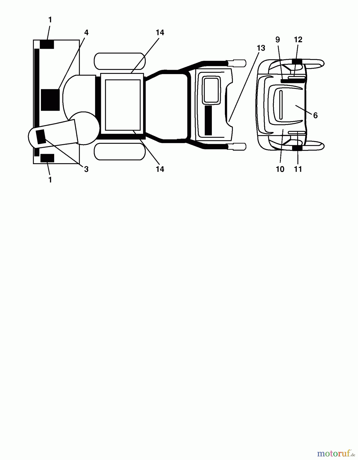 Jonsered Schneefräsen ST 2111 E - Jonsered Snow Thrower (2009-08) DECALS #1