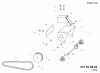 Jonsered T40212 (531020604) - Snow Thrower (1998-09) Ersatzteile BELT GUARD PULLEY