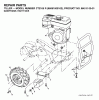 Jonsered CT2105R (960910001, 96091000102) - Cultivator (2006-06) Ersatzteile MAINFRAME RIGHT SIDE