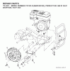 Jonsered CT2105R (96091000103) - Cultivator (2007-02) Ersatzteile MAINFRAME RIGHT SIDE