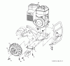 Jonsered CT2105R (96091000108) - Cultivator (2011-05) Ersatzteile MAINFRAME RIGHT SIDE