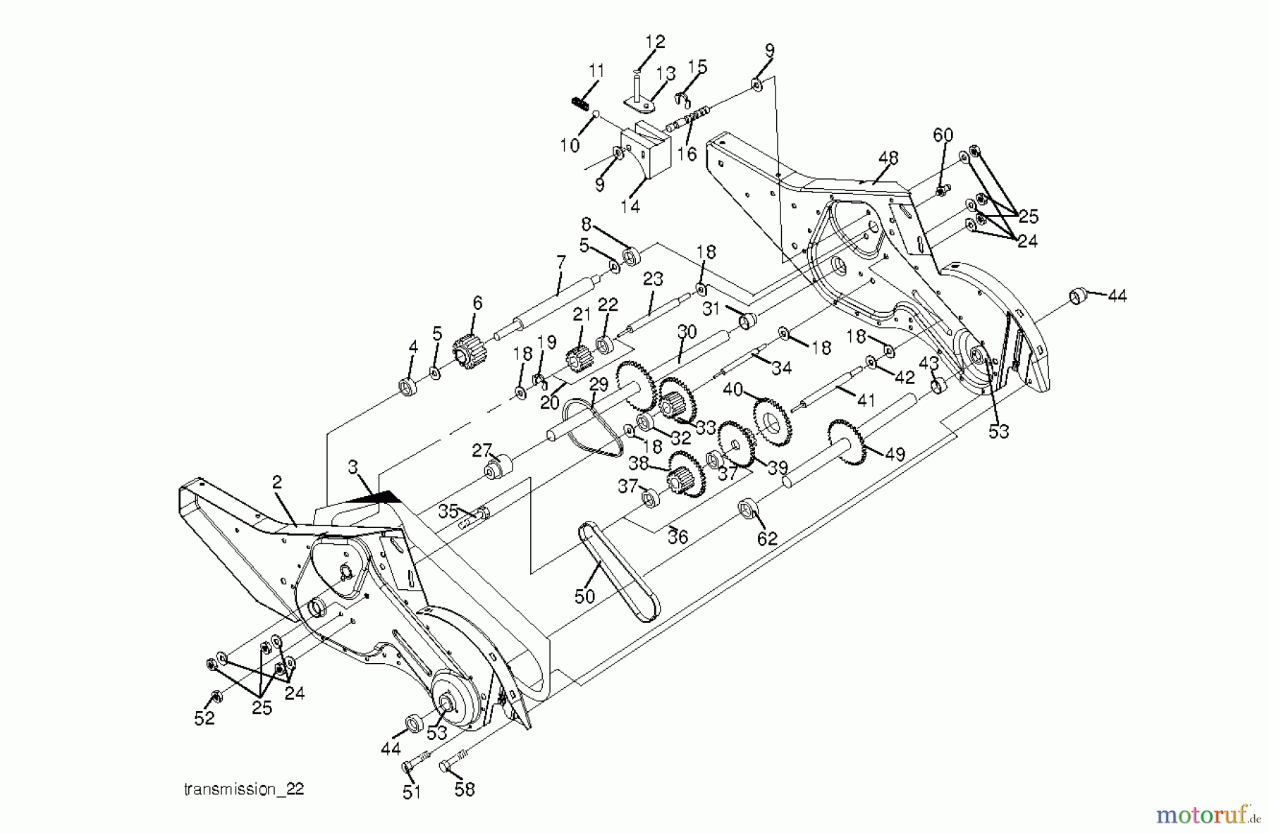  Jonsered Motorhacken / Kultivierer CT2105R (96091000108) - Jonsered Cultivator (2011-05) TRANSMISSION