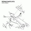 Jonsered RT5 (954003451) - Rear-Tine Tiller (1996-01) Ersatzteile HANDLE #1
