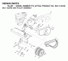 Jonsered FT5 (JFT5Q, 954130056) - Front-Tine Tiller (2002-03) Ersatzteile BELT GUARD PULLEY