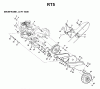 Jonsered FT5 - Front-Tine Tiller (1998-04) Ersatzteile MAINFRAME LEFT SIDE