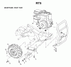 Jonsered FT5 - Front-Tine Tiller (1998-04) Ersatzteile MAINFRAME RIGHT SIDE