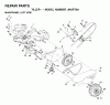 Jonsered RT5 (JNART5A) - Rear-Tine Tiller (2003-01) Ersatzteile MAINFRAME LEFT SIDE