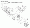 Jonsered RT5 (JRT5Q) - Rear-Tine Tiller (2001-01) Ersatzteile MAINFRAME LEFT SIDE