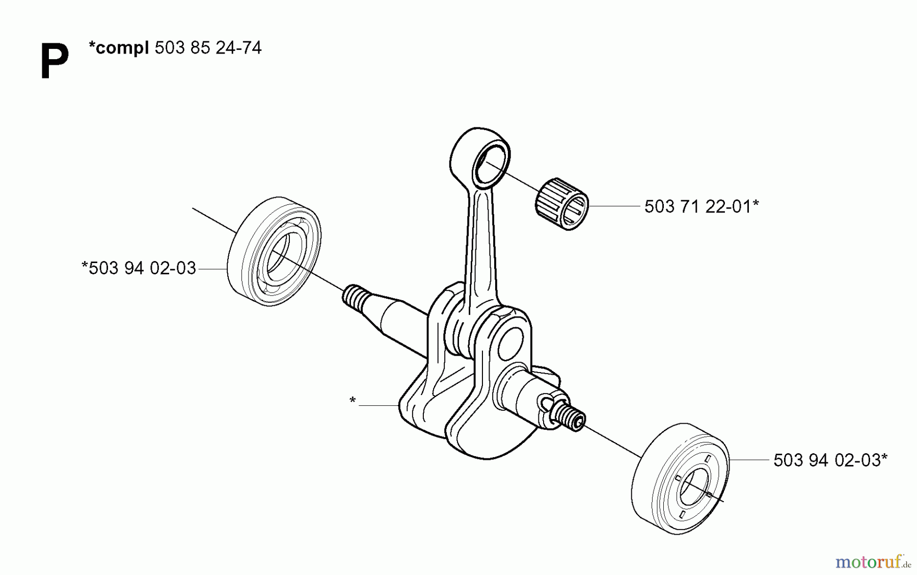  Jonsered Motorsensen, Trimmer GC2125C - Jonsered String/Brush Trimmer (2005-01) CRANKSHAFT