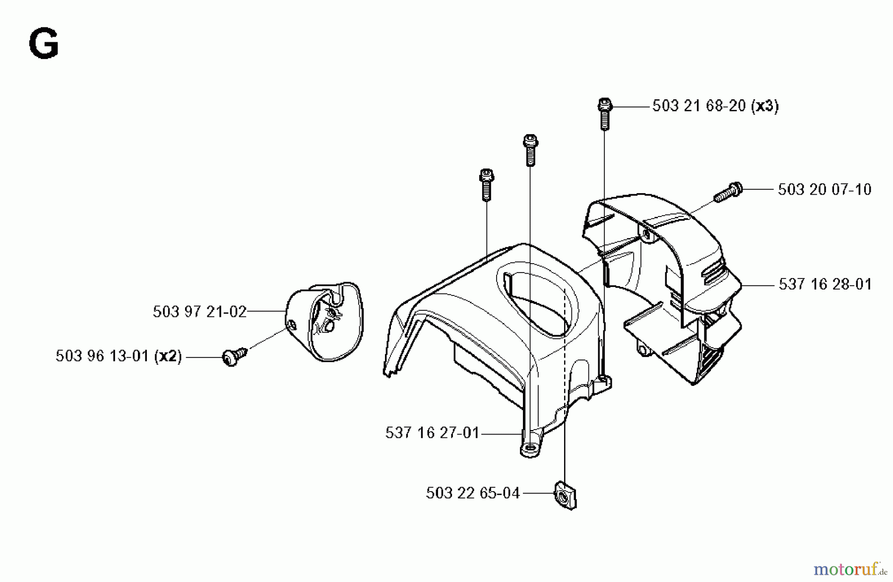  Jonsered Motorsensen, Trimmer GC2125 - Jonsered String/Brush Trimmer (2008-09) CYLINDER COVER