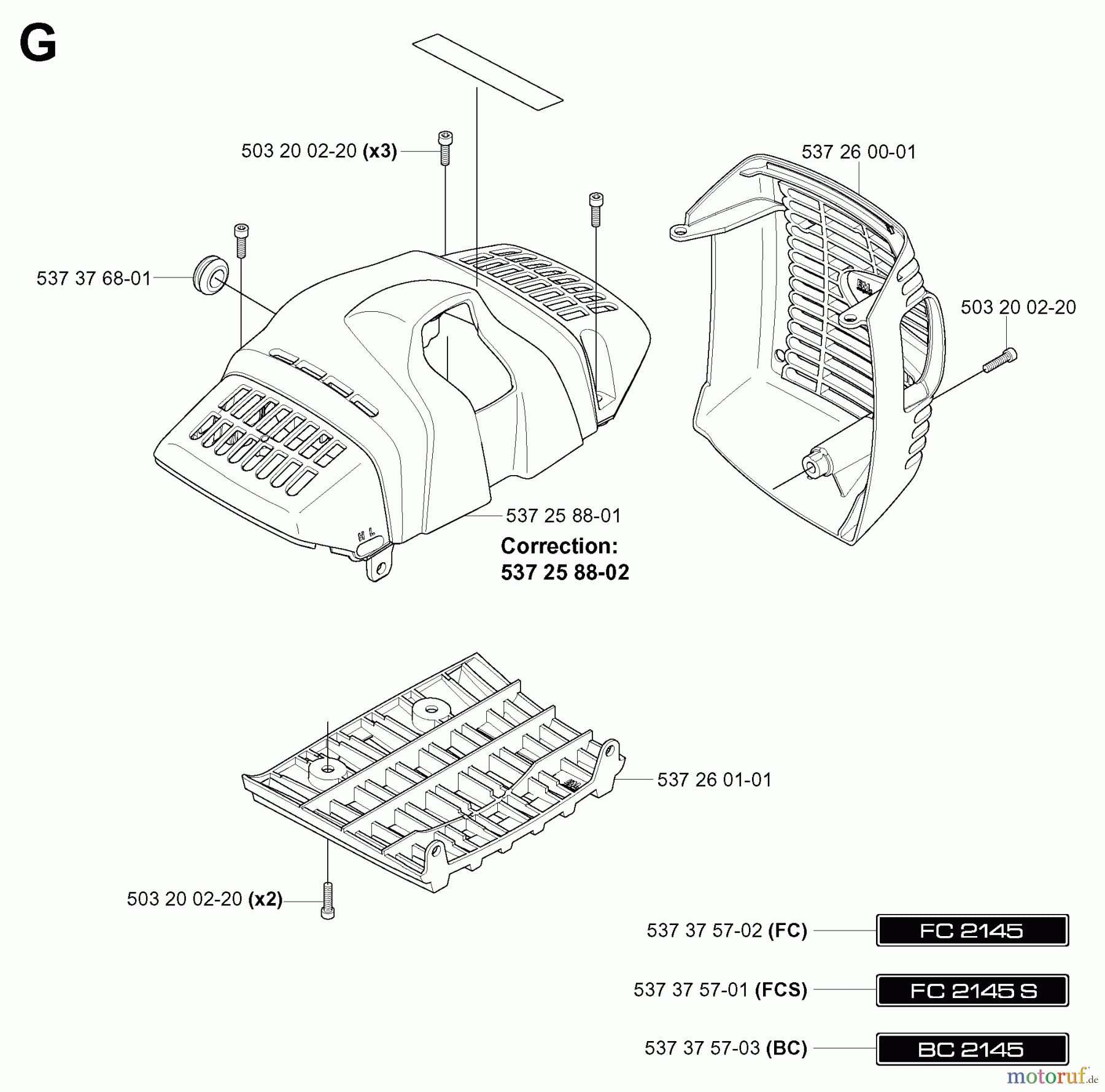 Jonsered Motorsensen, Trimmer BC2145 - Jonsered Brushcutter (2004-08) COVER