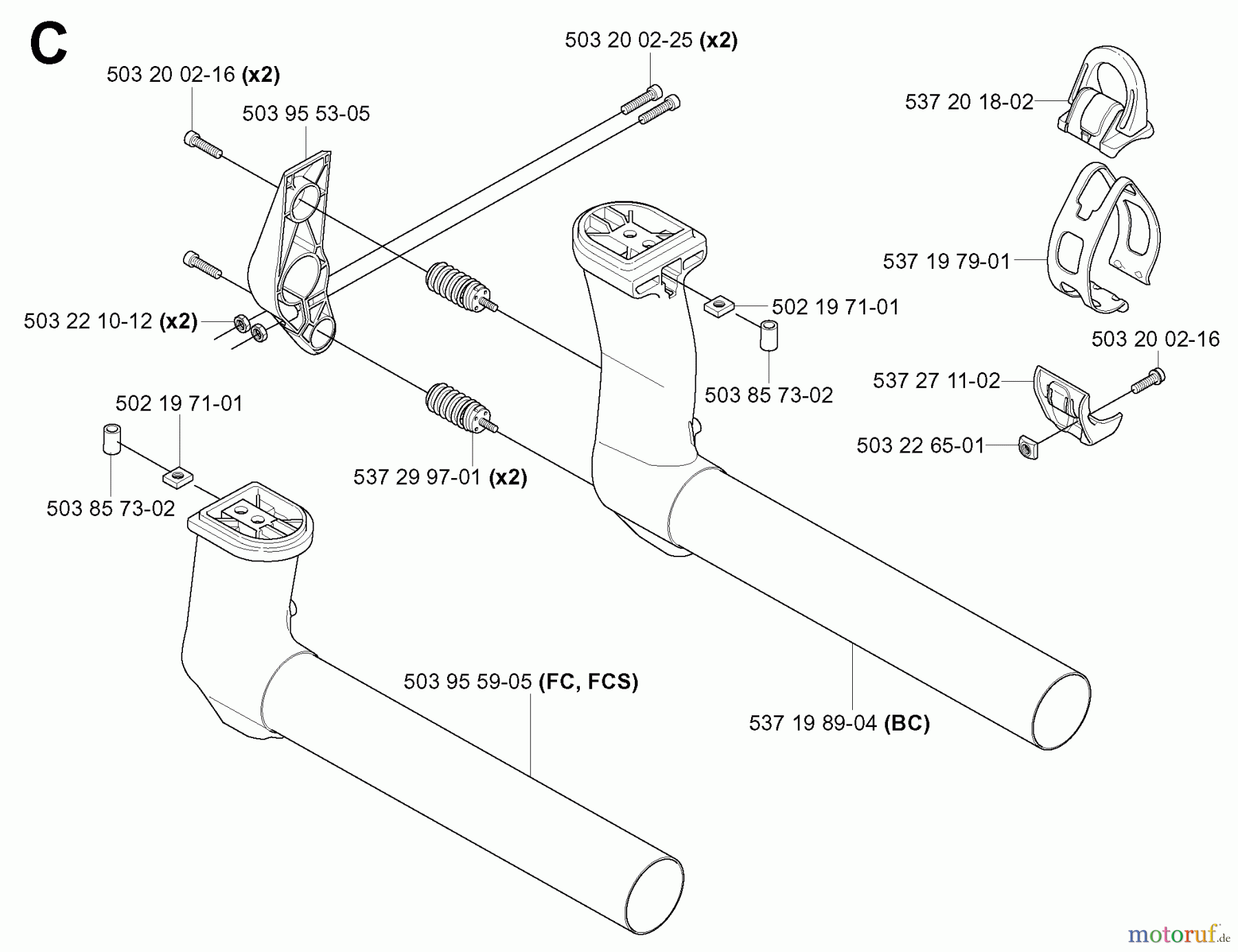  Jonsered Motorsensen, Trimmer FC2145 - Jonsered String/Brush Trimmer (2004-08) TOWER