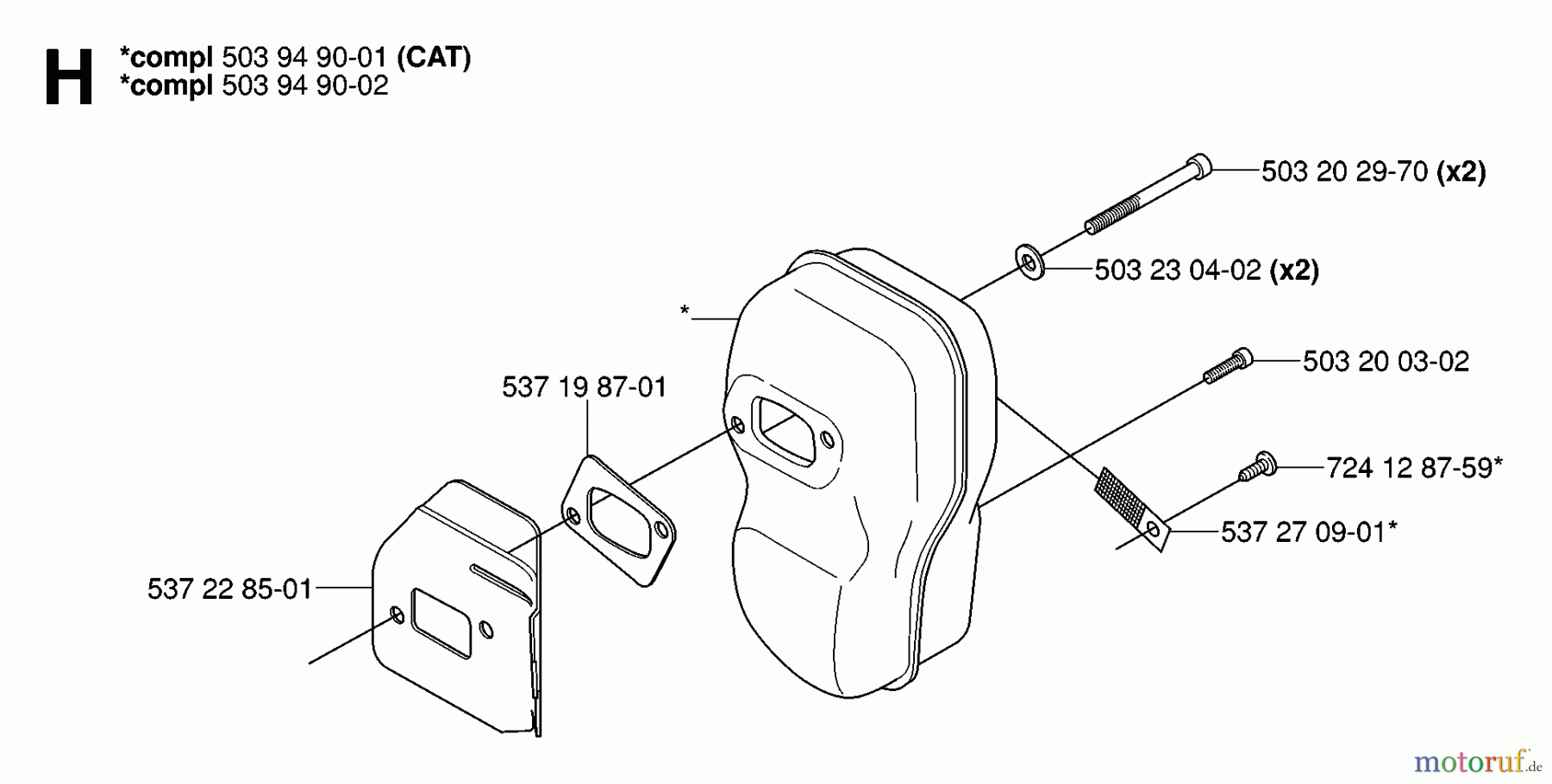 Jonsered Motorsensen, Trimmer FC2145S - Jonsered String/Brush Trimmer (2006-01) MUFFLER