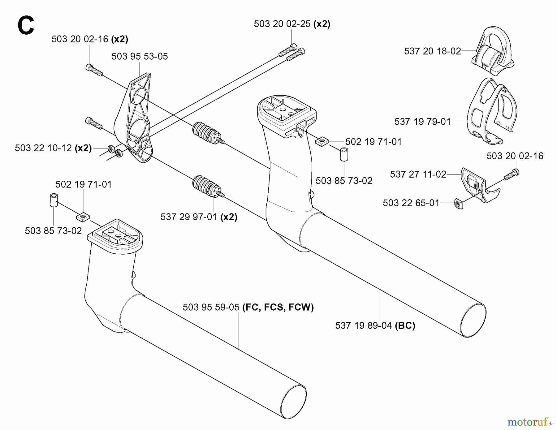 Jonsered Motorsensen, Trimmer FC2145S - Jonsered String/Brush Trimmer (2006-01) TOWER