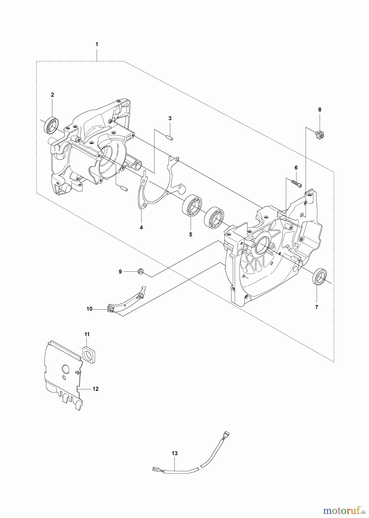 Jonsered Motorsensen, Trimmer BC2145 - Jonsered Brushcutter (2008-05) CRANKCASE