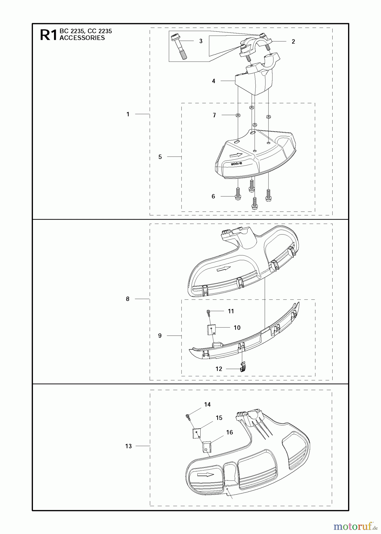 Jonsered Motorsensen, Trimmer CC2235 - Jonsered String/Brush Trimmer (2011-02) ACCESSORIES #2