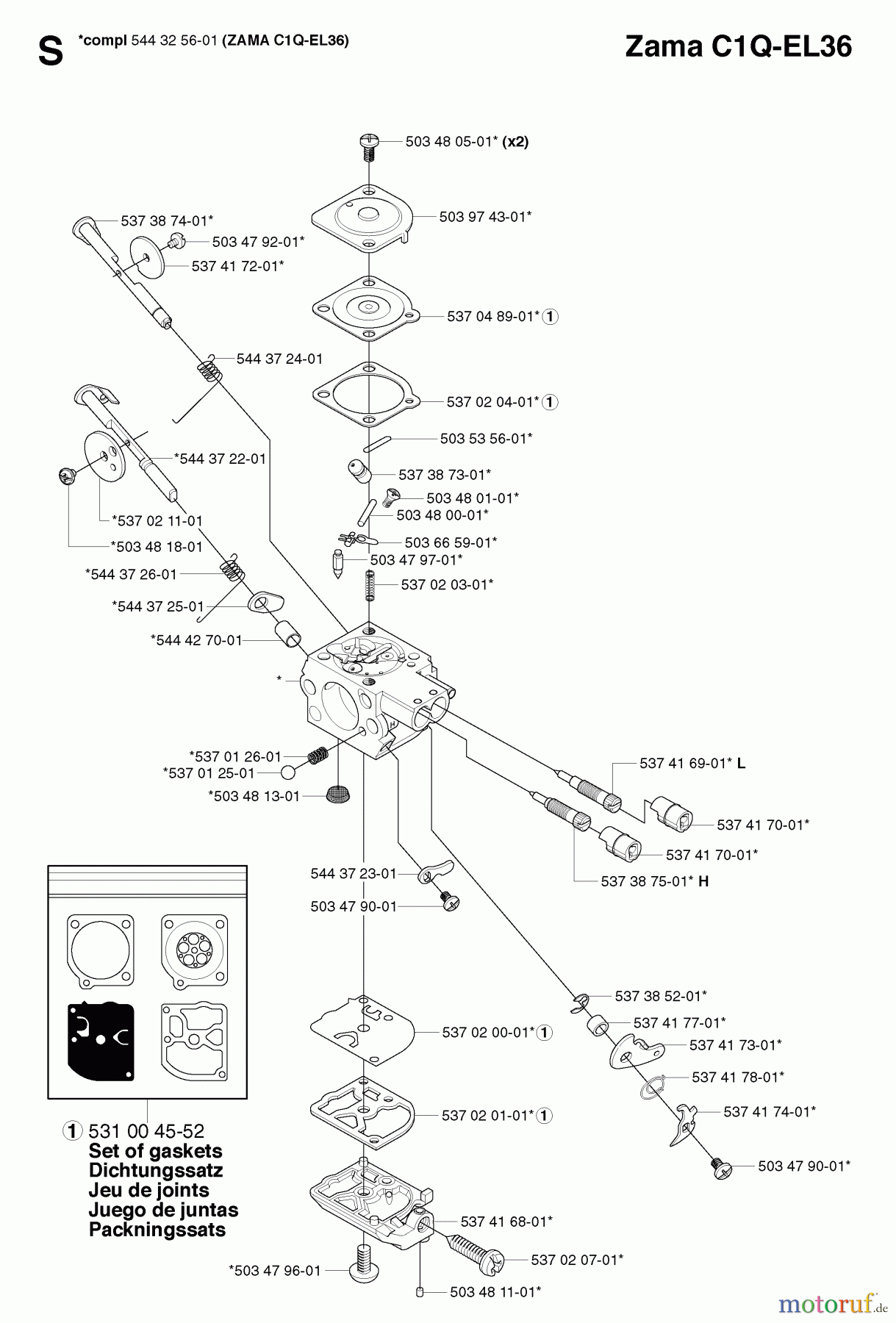 Jonsered Motorsensen, Trimmer GC2236 - Jonsered String/Brush Trimmer (2007-01) CARBURETOR