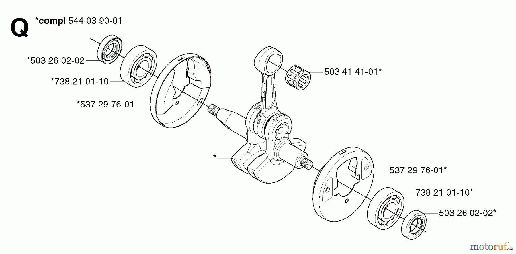 Jonsered Motorsensen, Trimmer GC2236 - Jonsered String/Brush Trimmer (2007-01) CRANKSHAFT