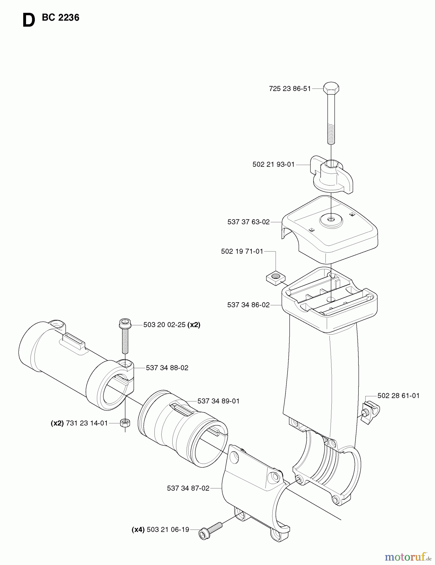 Jonsered Motorsensen, Trimmer GC2236 - Jonsered String/Brush Trimmer (2007-01) TOWER