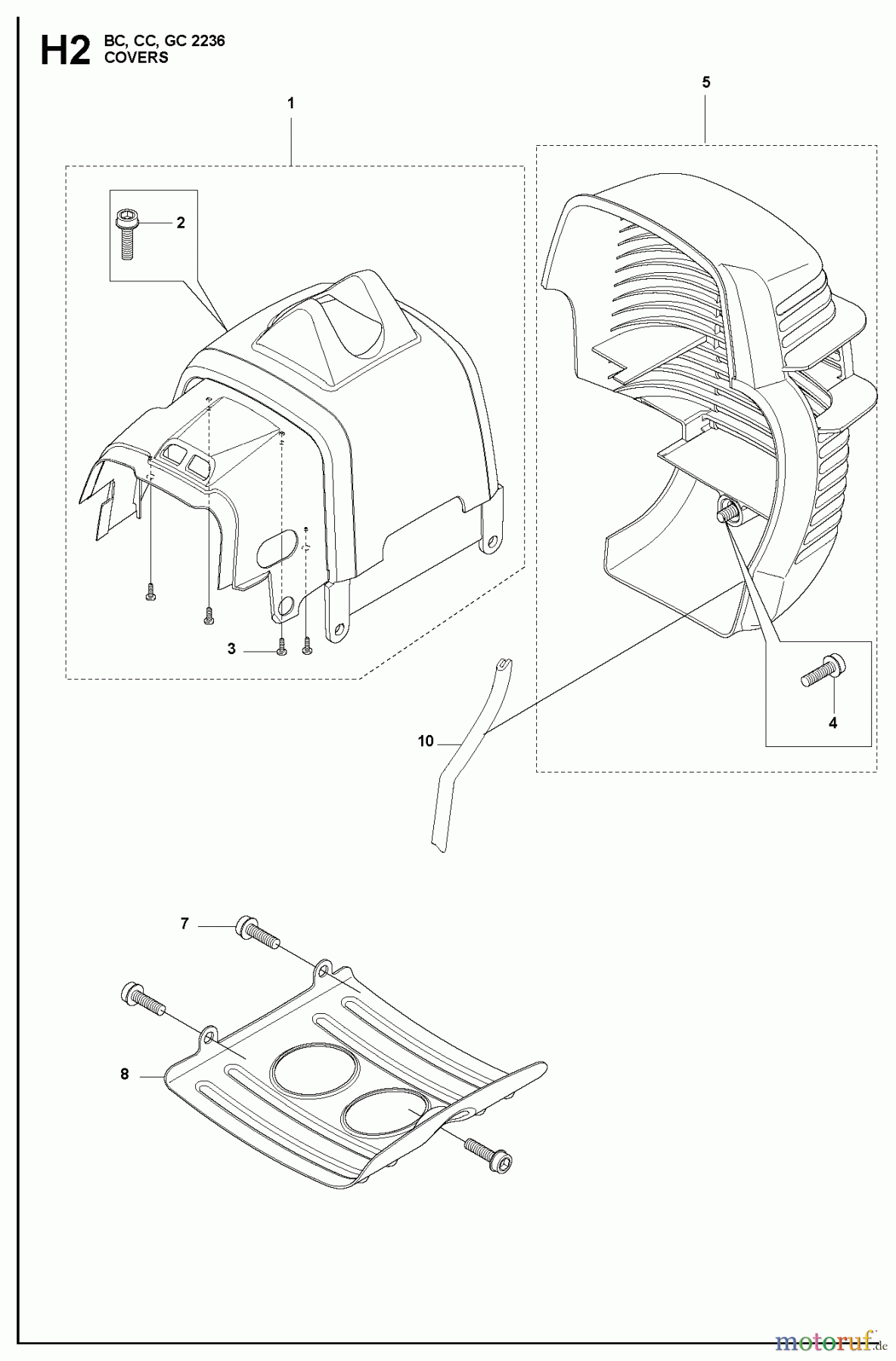 Jonsered Motorsensen, Trimmer BC2236 - Jonsered Brushcutter (2010-11) COVER #2