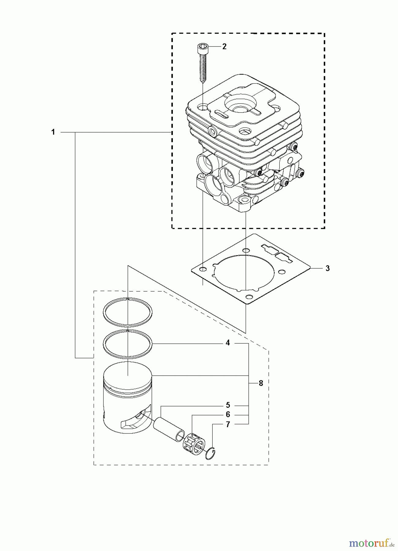 Jonsered Motorsensen, Trimmer GC2236 - Jonsered String/Brush Trimmer (2010-11) CYLINDER