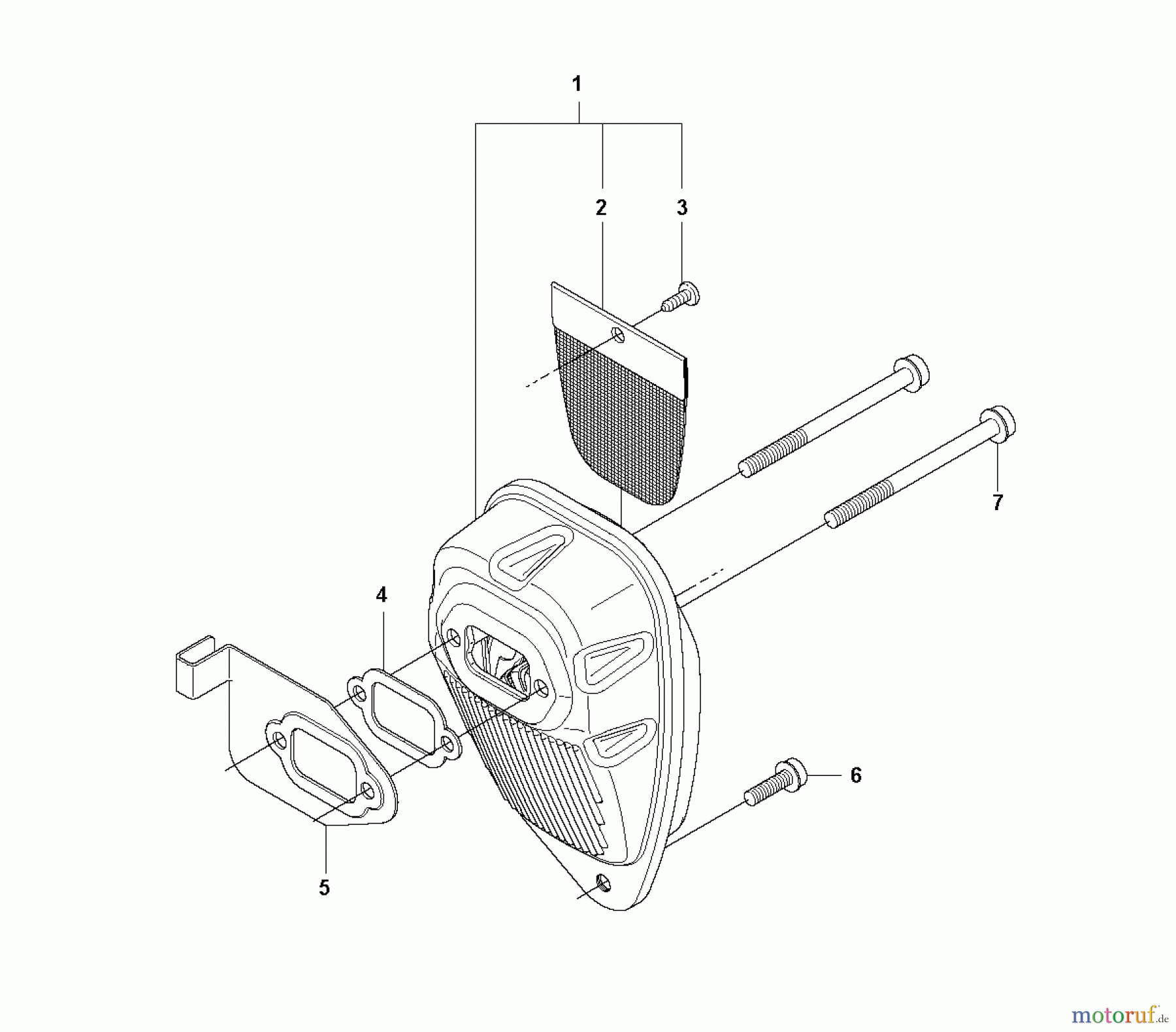 Jonsered Motorsensen, Trimmer GC2236 - Jonsered String/Brush Trimmer (2010-11) MUFFLER