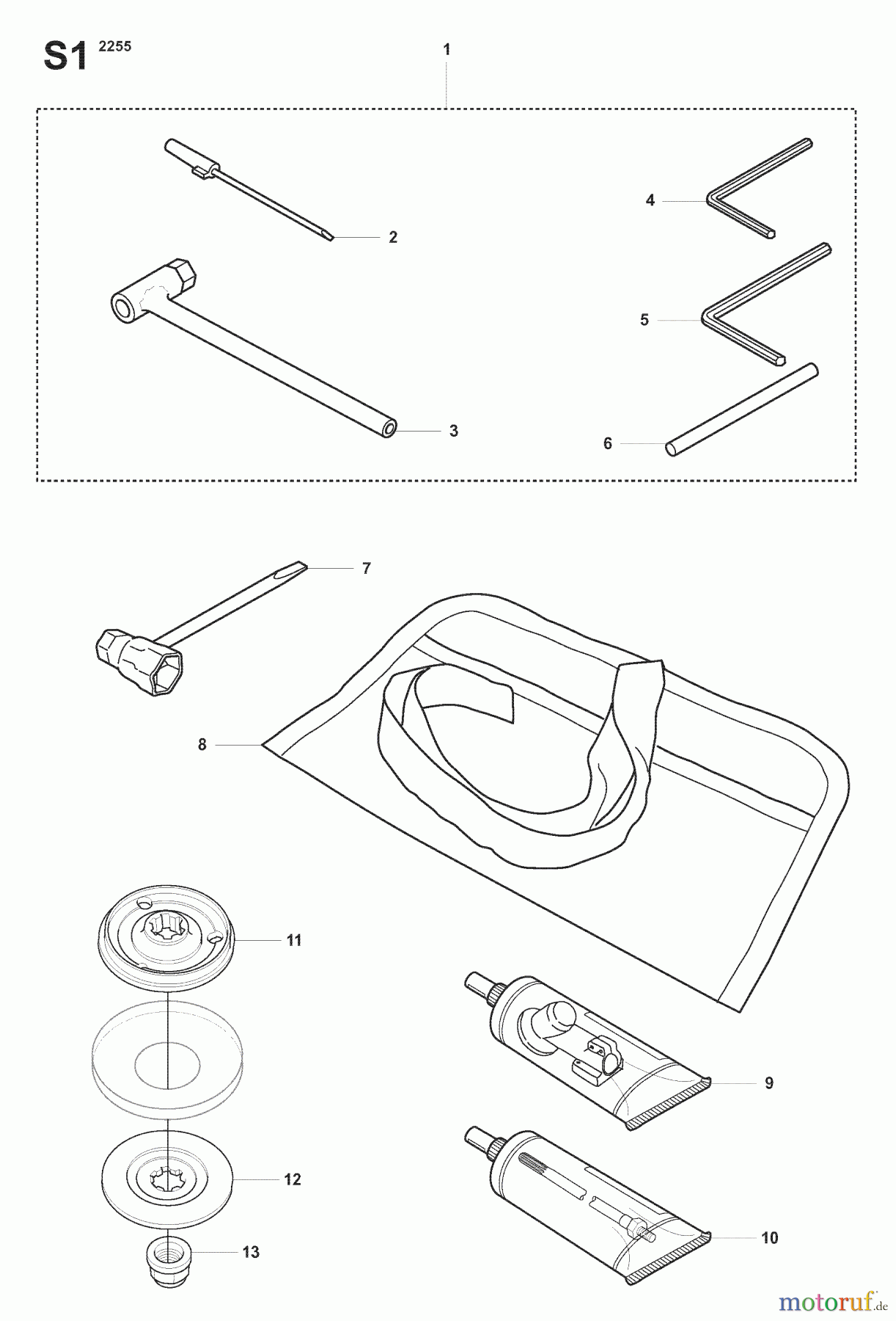 Jonsered Motorsensen, Trimmer FC2255 - Jonsered String/Brush Trimmer (2007-08) ACCESSORIES #1