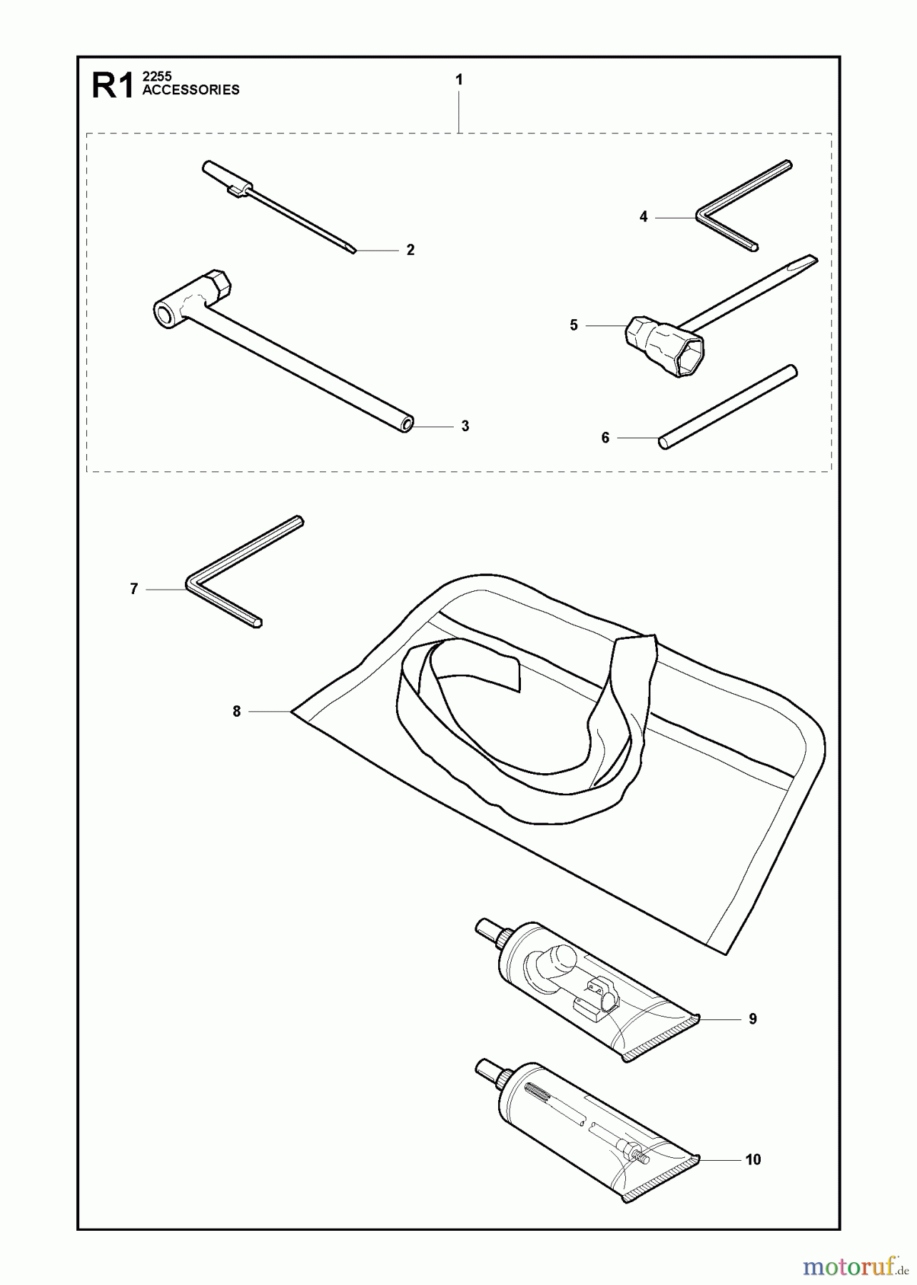 Jonsered Motorsensen, Trimmer FC2255 - Jonsered String/Brush Trimmer (2011-01) ACCESSORIES #2