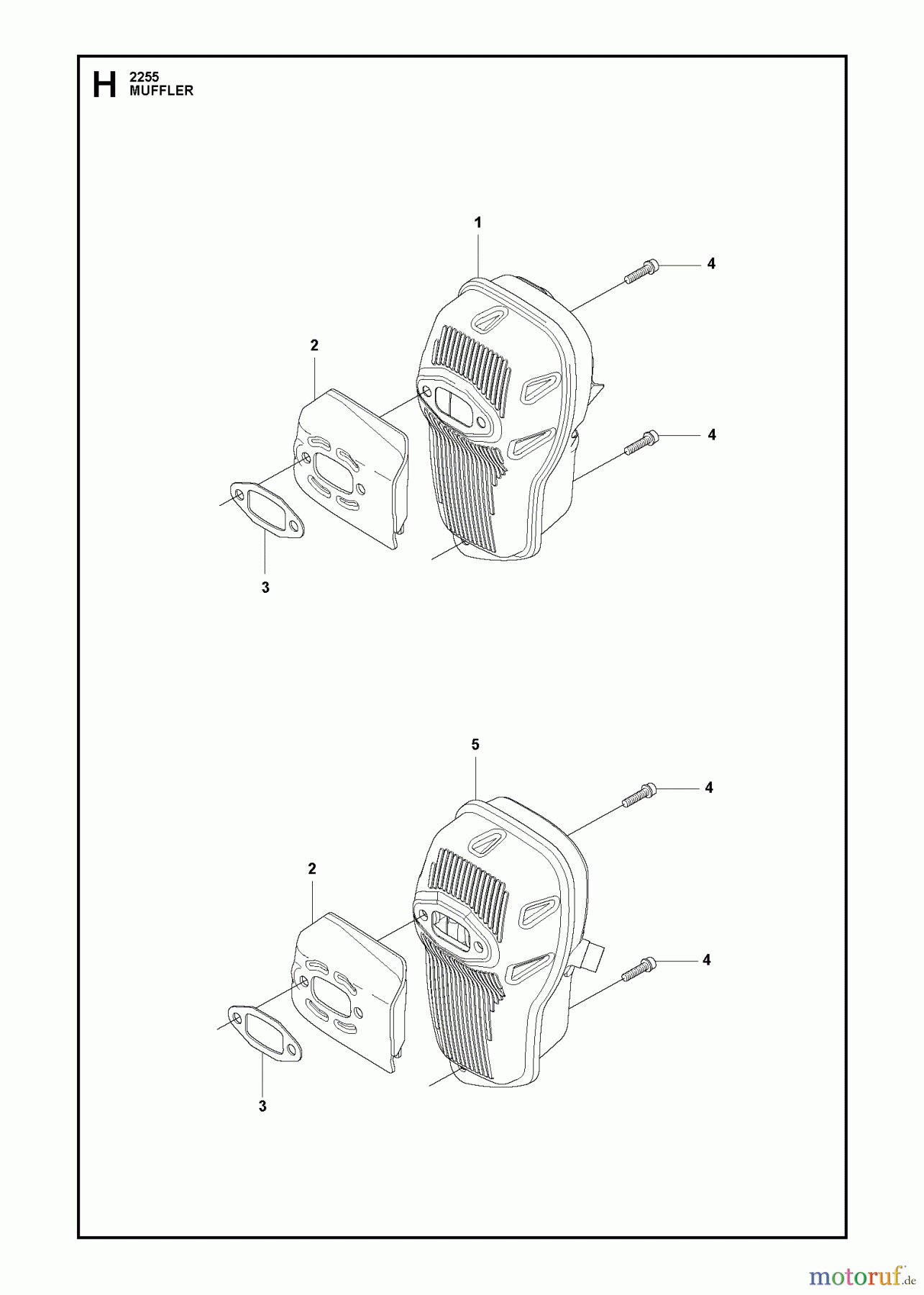 Jonsered Motorsensen, Trimmer MC2255 - Jonsered String/Brush Trimmer (2011-01) MUFFLER
