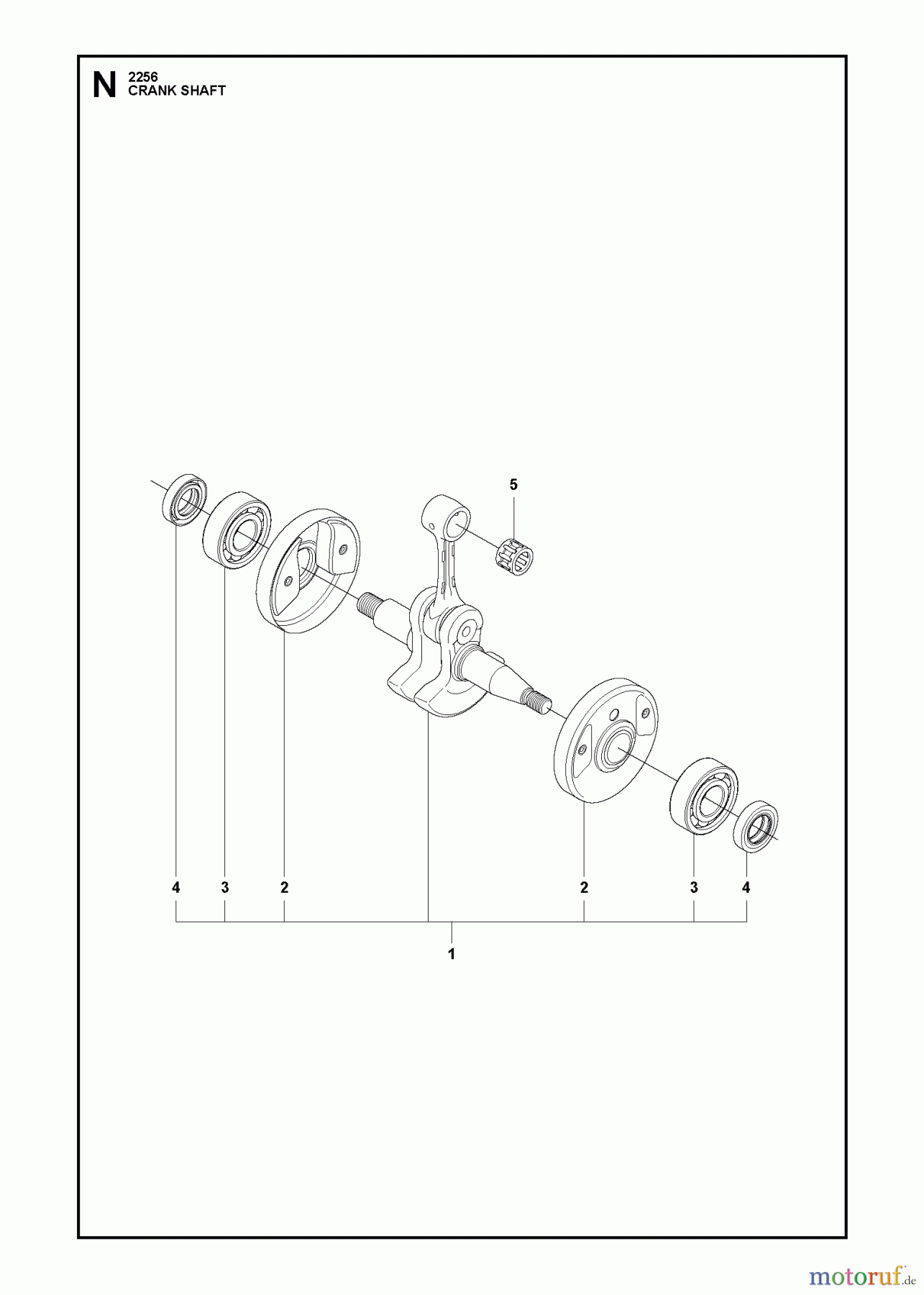 Jonsered Motorsensen, Trimmer FC2256W - Jonsered String/Brush Trimmer (2011-01) CRANKSHAFT
