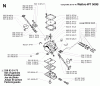 Jonsered BP2040C - String/Brush Trimmer (2000-02) Ersatzteile CARBURETOR DETAILS