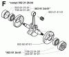 Jonsered BP2040C - String/Brush Trimmer (2000-02) Ersatzteile CRANKSHAFT