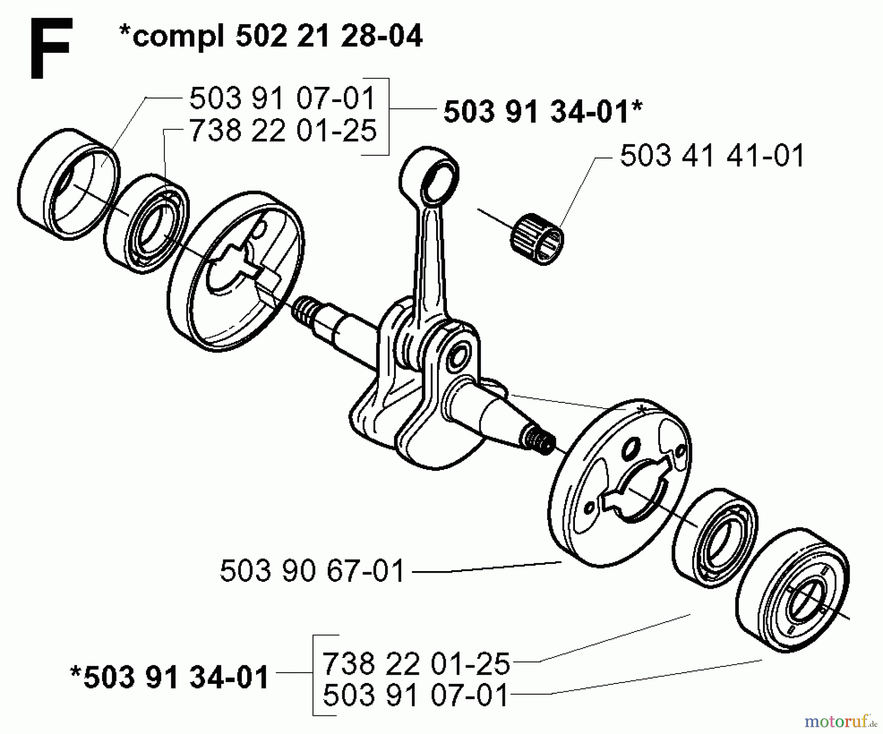 Jonsered Motorsensen, Trimmer BP2040C - Jonsered String/Brush Trimmer (2000-02) CRANKSHAFT