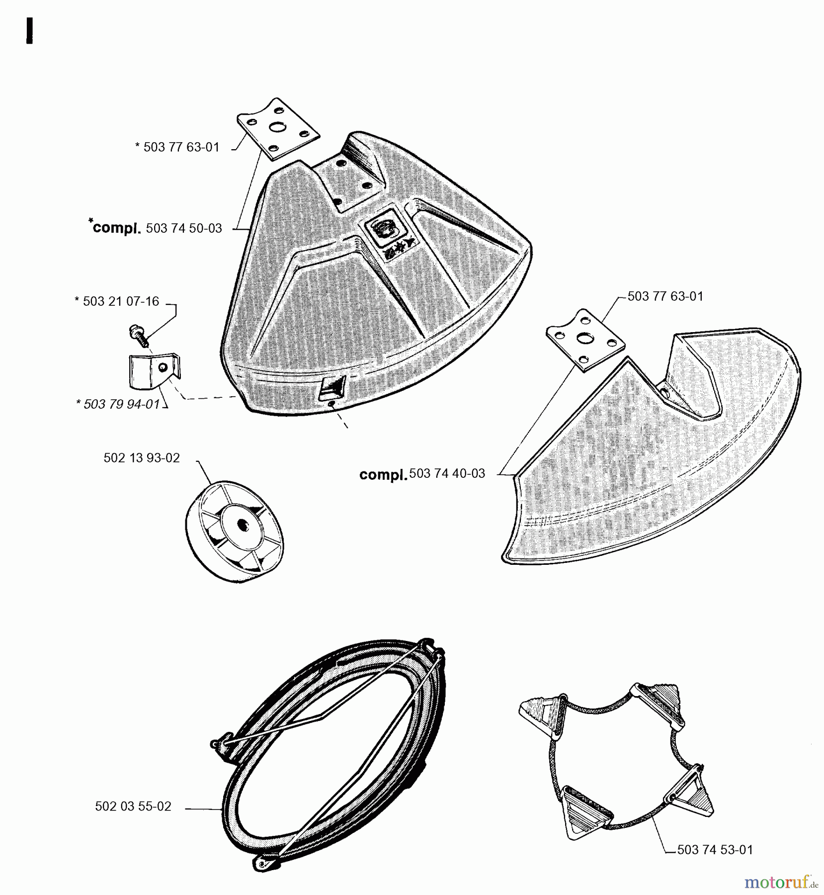 Jonsered Motorsensen, Trimmer BP40 - Jonsered String/Brush Trimmer (1996-03) ACCESSORIES #2