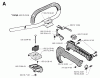 Jonsered BP40 - String/Brush Trimmer (1996-03) Ersatzteile HANDLE CONTROLS